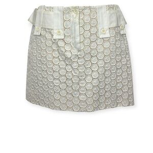 Chloe Vintage Eyelet Mini Skirt